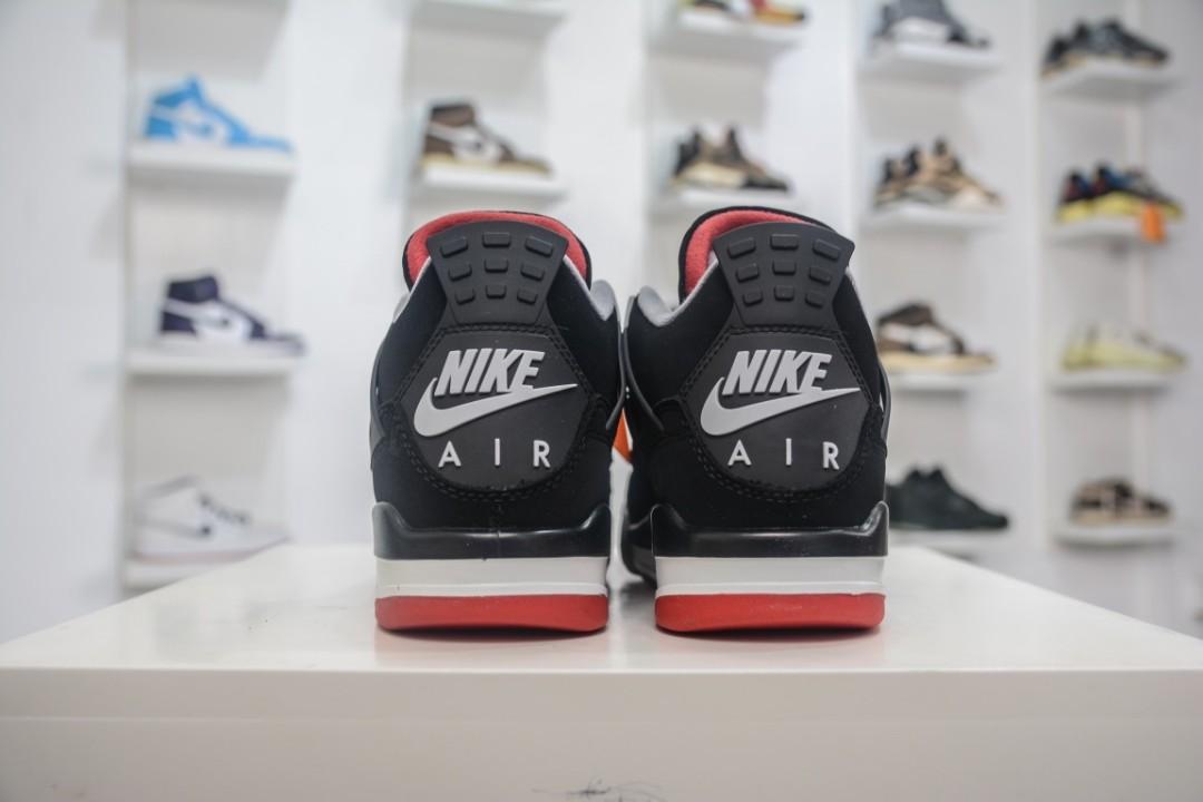 Nike Air Jordan 4 Retro OG “Bred” (2019) 308497-060, Men's Fashion