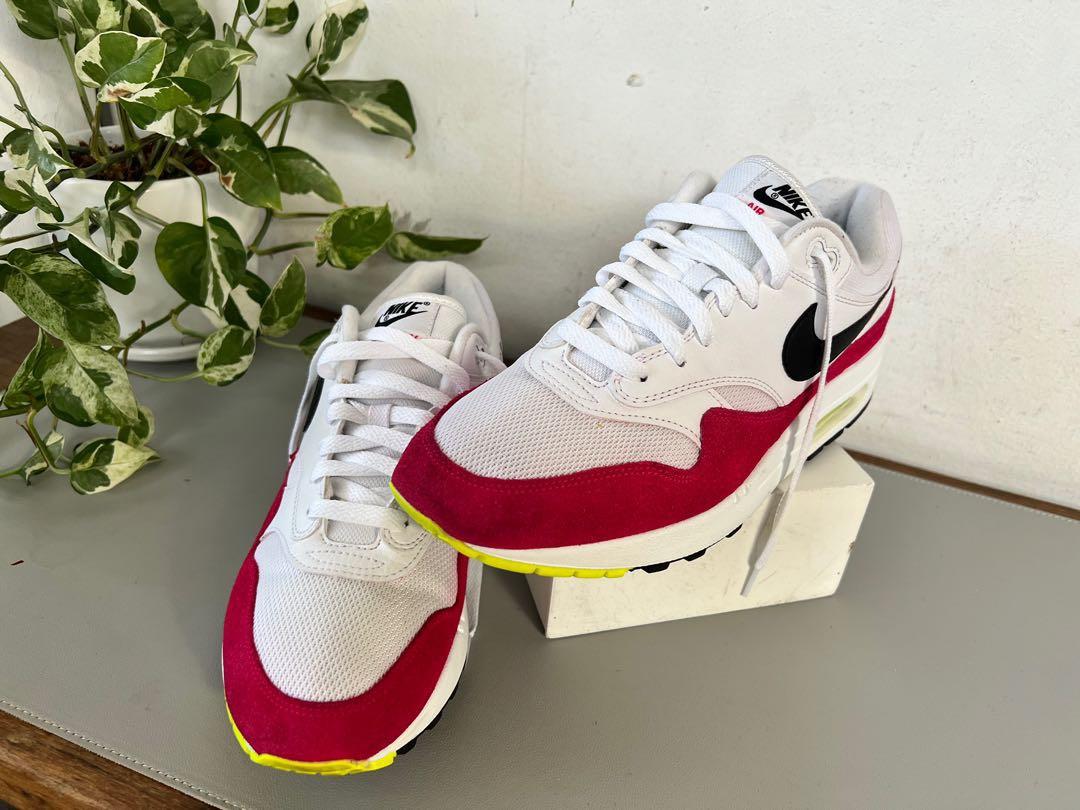 Nike Air Max 1 Pink Rush Men s Fashion Footwear Sneakers on