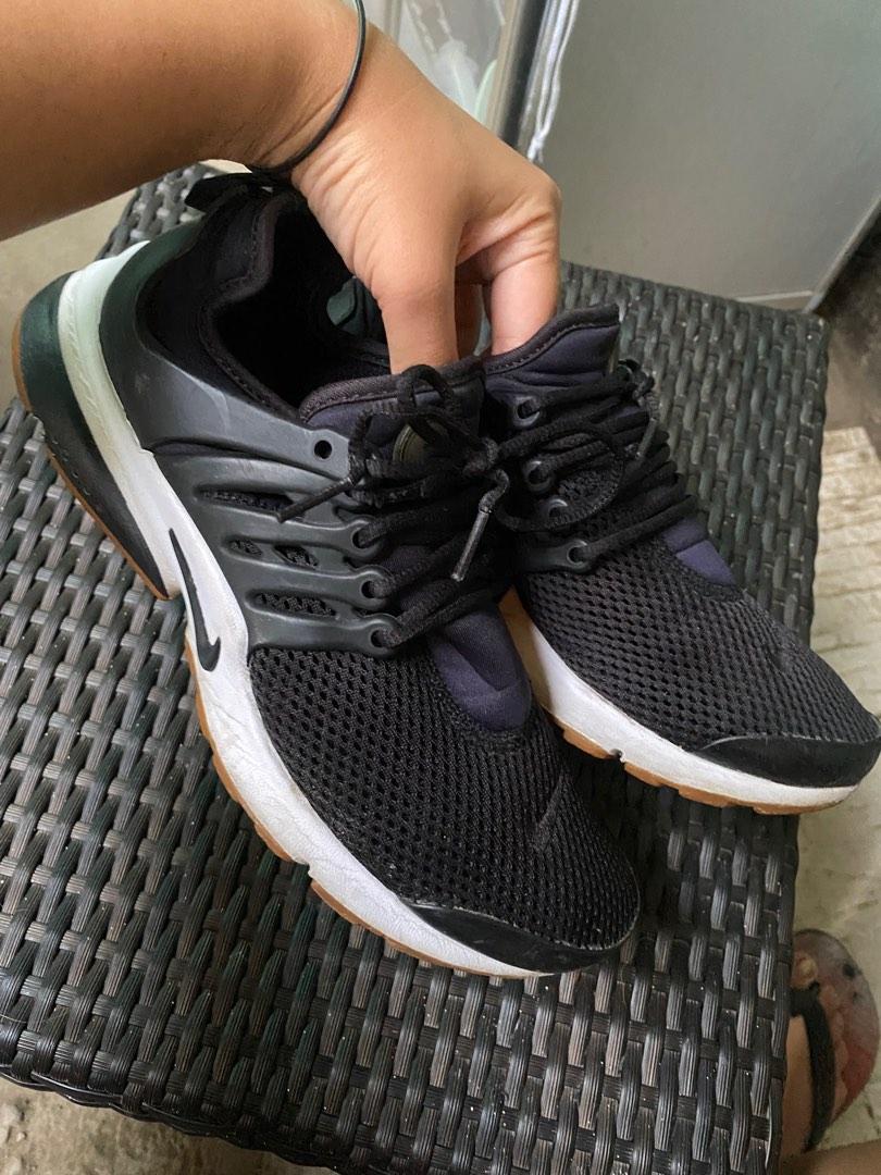 Nike women's air sales presto - black/white/gum yellow