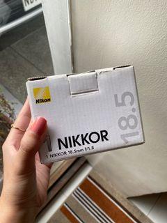 Nikon 1 NIKKOR 18.5mm f/1.8 Black Camera Lens