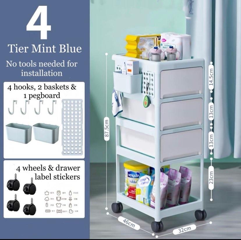 Baby Trolley Cart Diaper Changing Station Supplies Voiturette Bebe