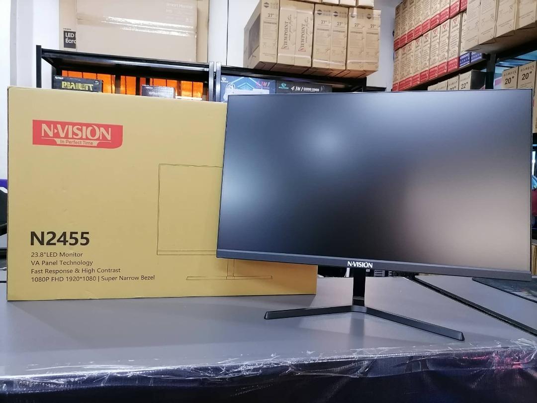 NVISION N2455 23 8 Inches 75Hz IPS Frameless LED Flat Monitor