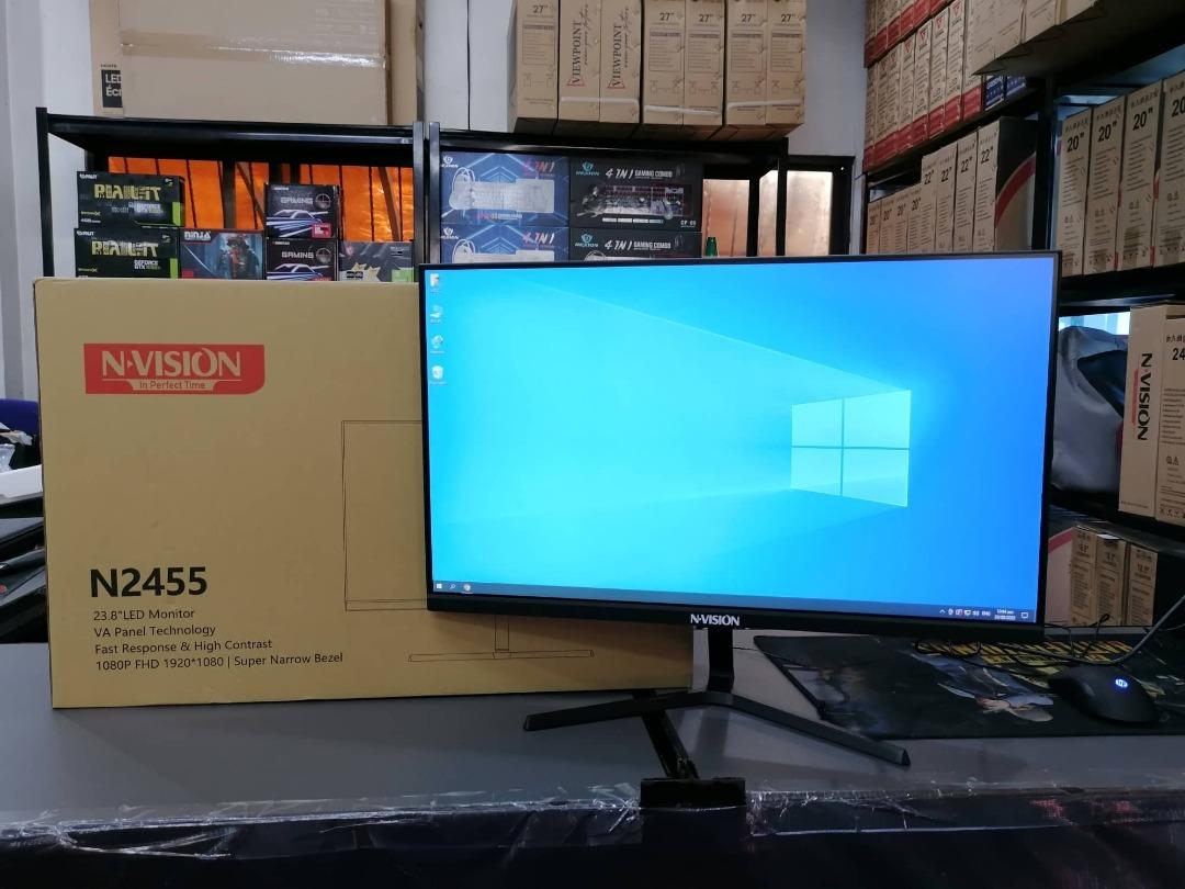 NVISION N2455 23 8 Inches 75Hz IPS Frameless LED Flat Monitor
