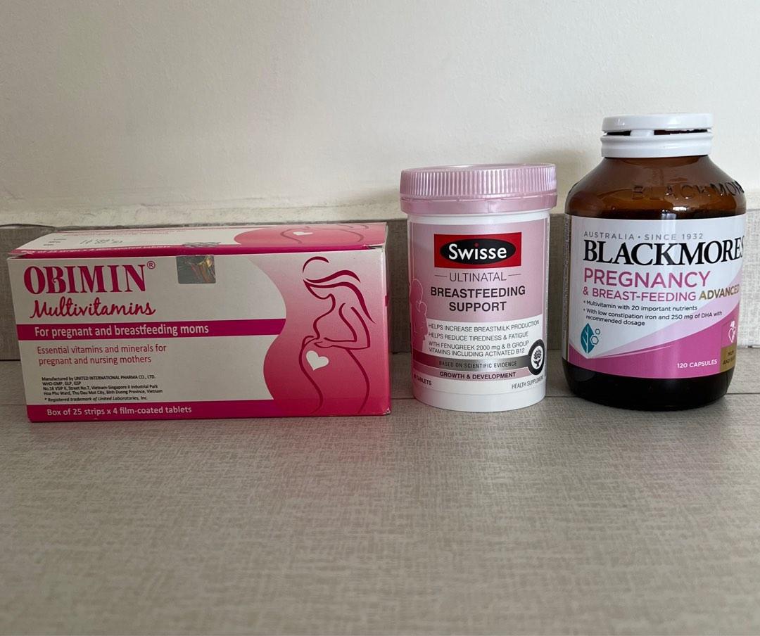 Obimin Multivitamins, Swisse Breast Feeding Support, Blackmores