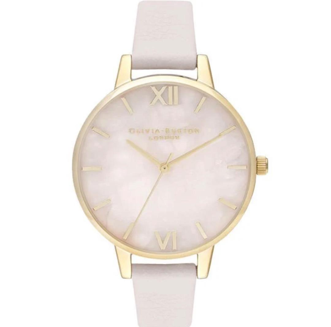 Olivia Burton Semi Precious Rose Quartz watch BLOSSOM GOLD 100
