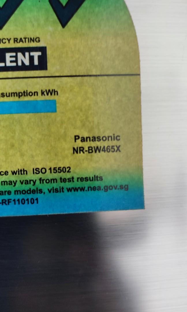 Panasonic fridge double door 4 star energy rating, TV & Home Appliances