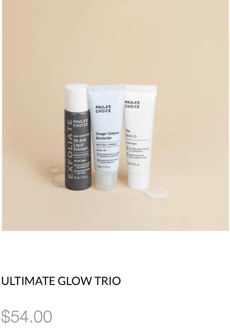 Paula’s choice Ultimate Glow Trio set, Beauty & Personal Care, Face, Face Care on Carousell