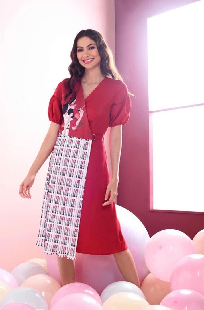 plains and prints red dress Buy Plains & Prints Holiday 2025 Ikeya Sleeveless Dress 2026 Online