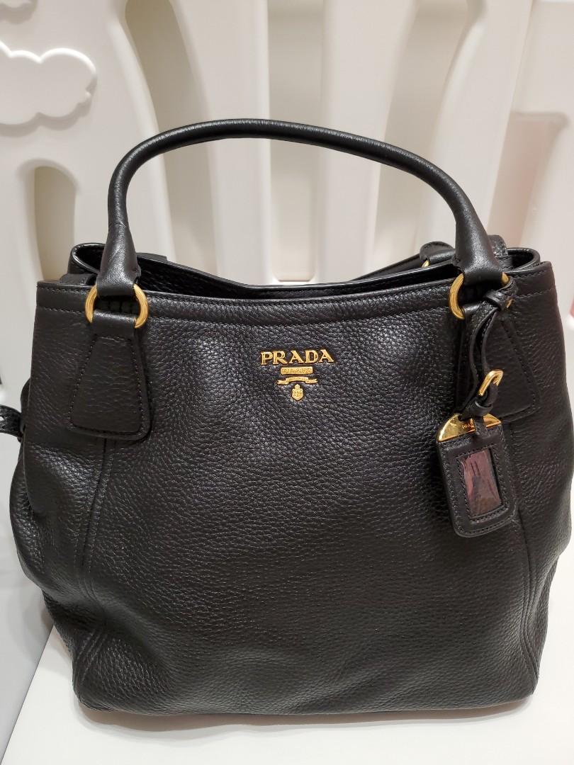 Prada 真皮手袋未使用閒置品, 名牌, 手袋及銀包- Carousell