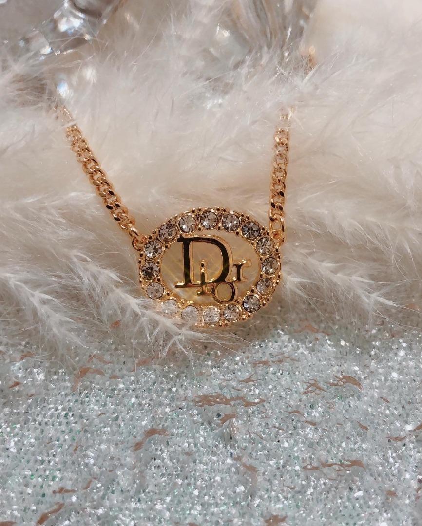 Dior crystal necklace on sale