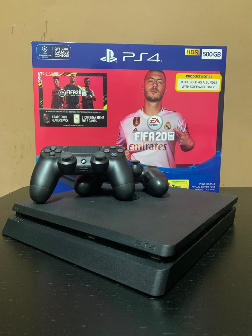 Ps4 Jet Black Fifa 2020 Bundle Pack, Video Gaming, Video Game Consoles,  Playstation On Carousell