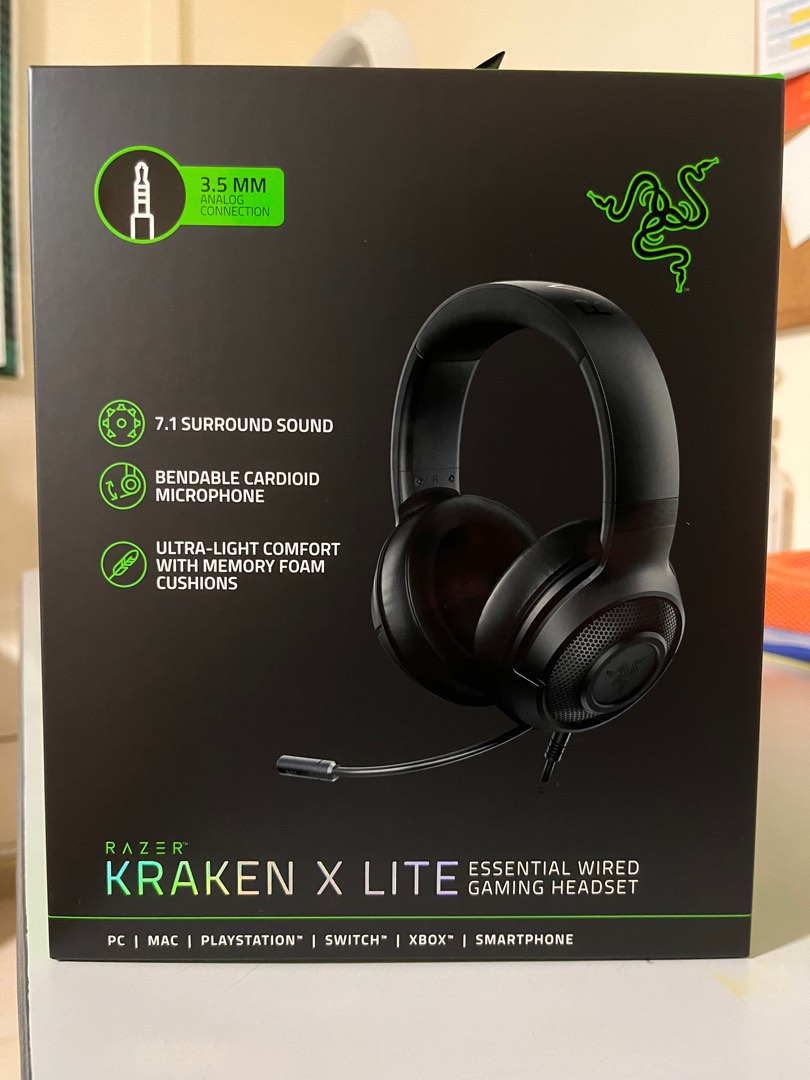 Razor Kraken X Lite Audio Headphones Headsets on Carousell