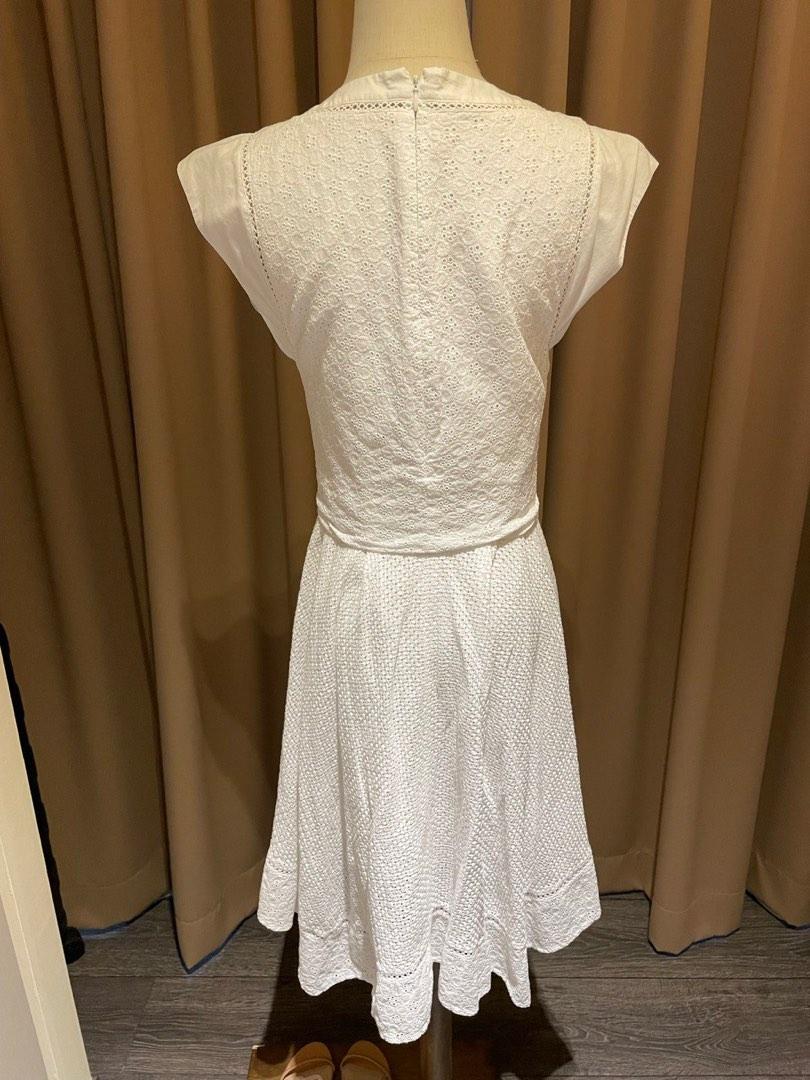 Rebecca taylor white dress outlet