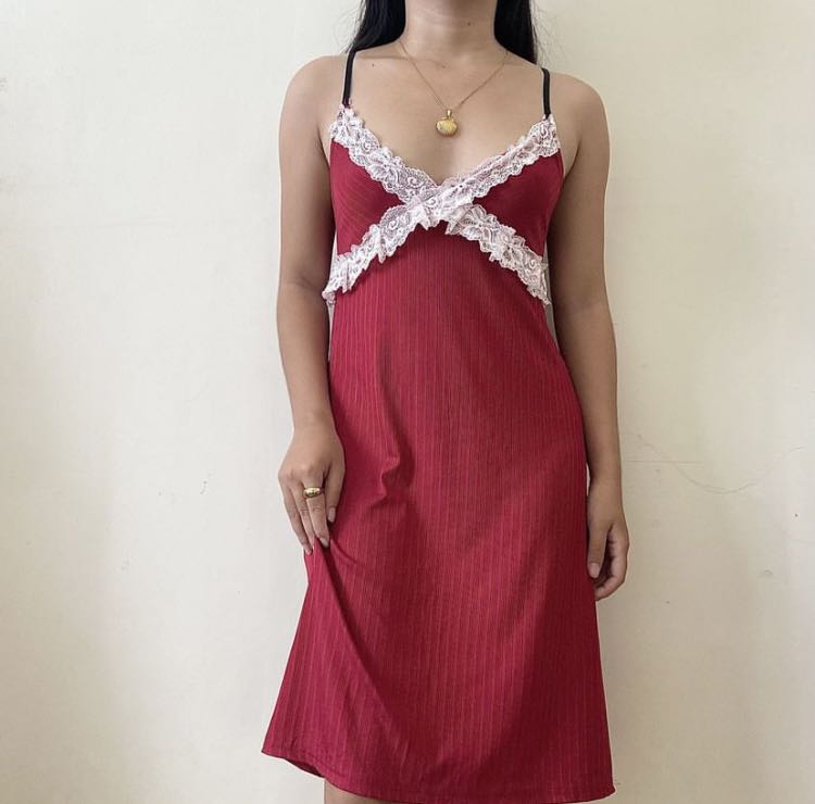 Wine Red - Slip dresses main image 0