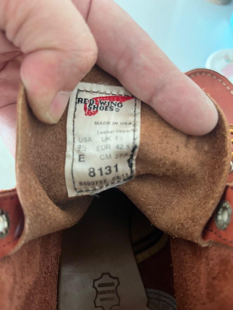 Red wing boots only no box Men s Fashion Footwear Boots on