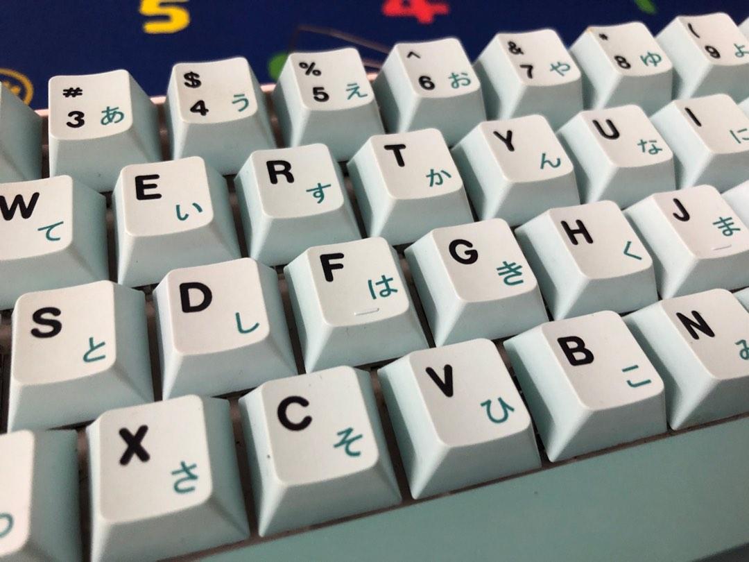 RK61 mechanical keyboard red switches hot swappable, new keycaps