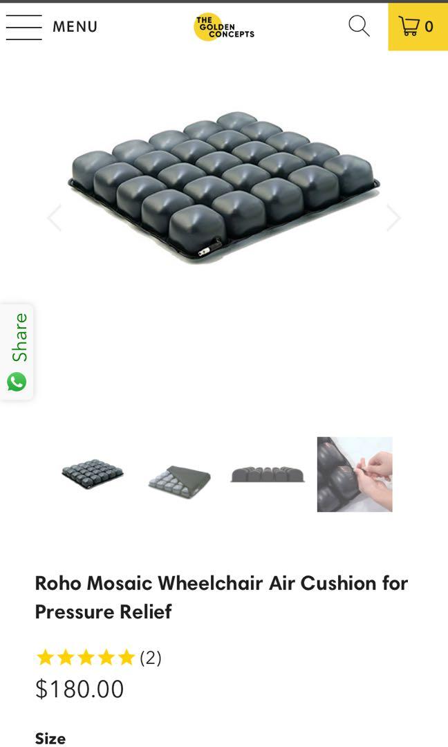 ROHO Air cushion for pressure relief, Health & Nutrition, Assistive