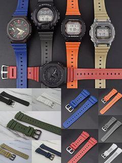 RUBBER (RESIN) STRAP FOR CASIO DW5600, GA2100,DW5610,DW5000,G5600,GWM5600,B5600