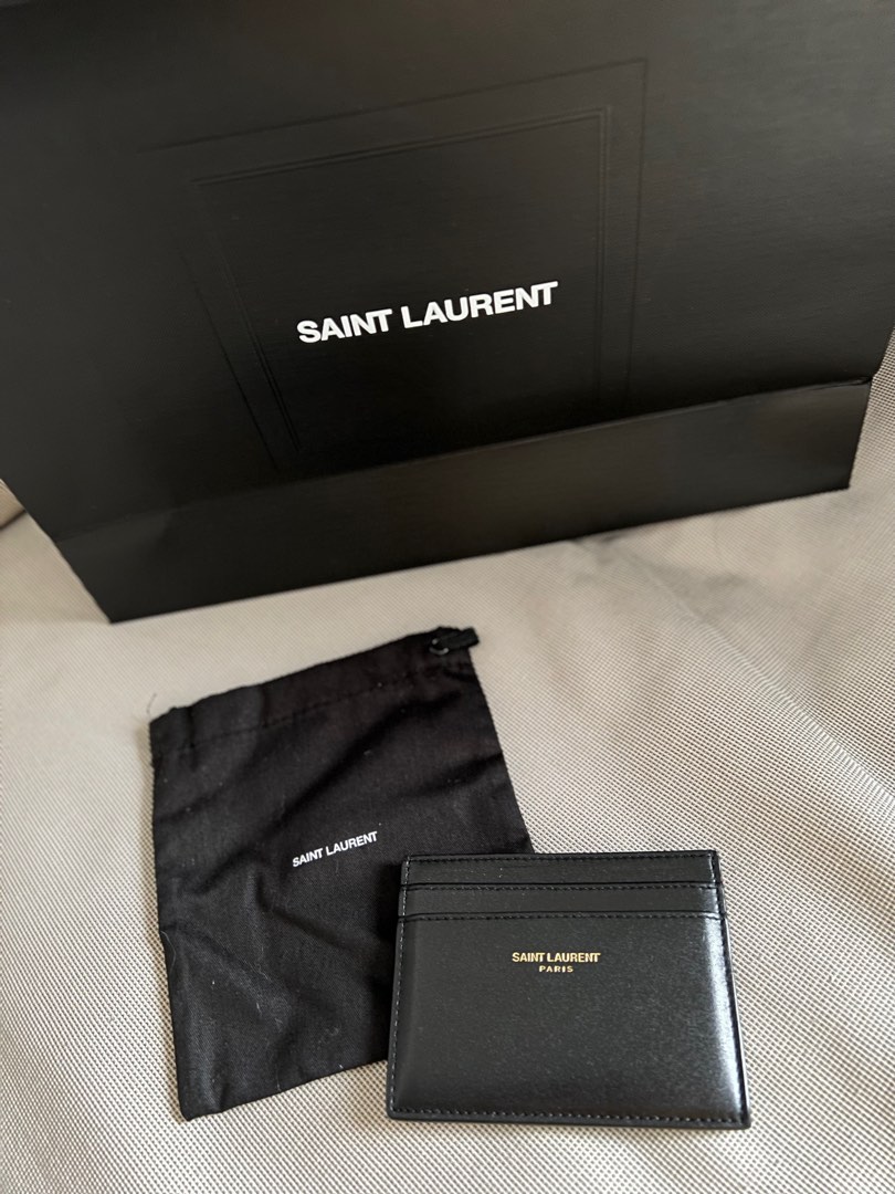 Ysl card holder smooth leather deals