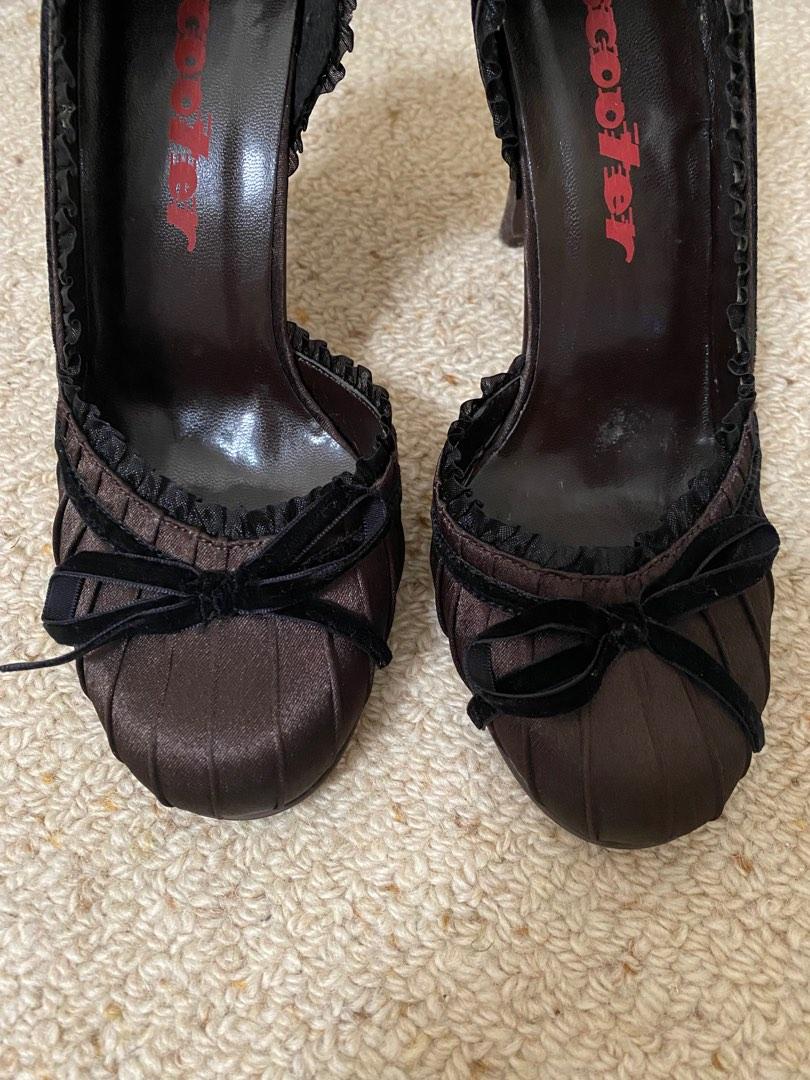 Scooter Ladies Chocolate Brown Satin High Heels with Felt Detailing (Category: Women's Shoes) located in Sydney. Submitted by jluna16 (Listing ID 1182535843, Image 3). Description: Scooter Ladies Chocolate Brown Satin High Heels with Felt Detailing Preowned, Great Condition. Only selling because I can not wear high heels anymore. Size: it’s not written on the shoe, but I’m a 7 Happy for you to try on before buying. Pick up from Kogarah, Sydney. O