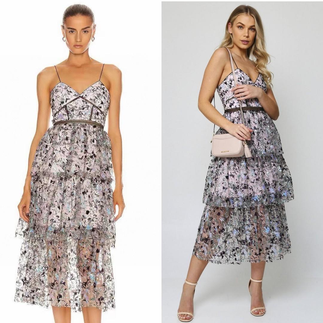 Self portrait paisley midi dress store