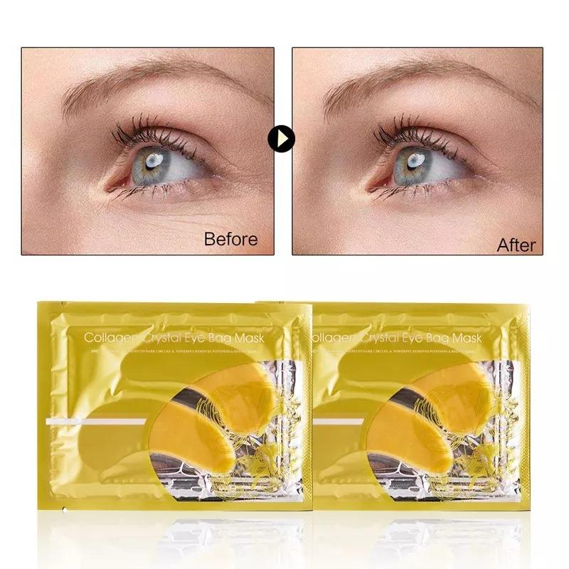 Sg Seller Crystal Collagen 24k Gold Eye Mask Gel Anti Aging Dark Circles Acne Beauty Patches 6068