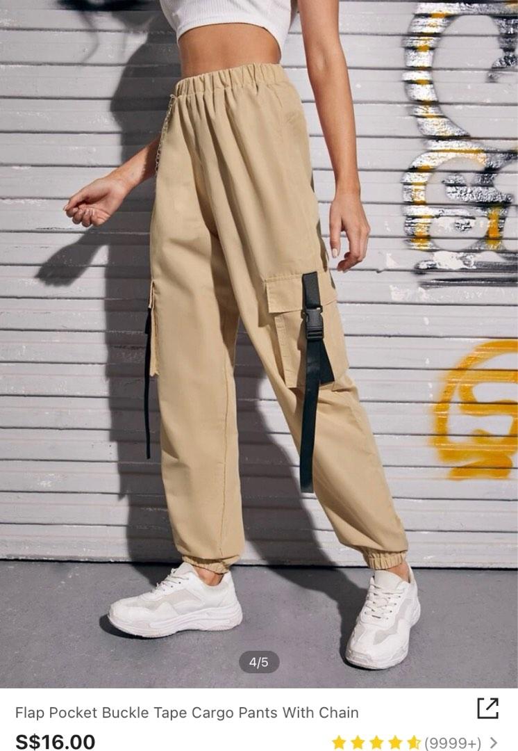 SheIn Men's Elastic Waist Cargo Pants Jogger India | Ubuy