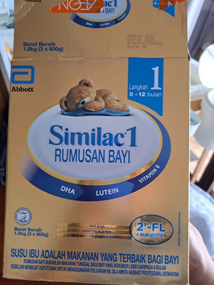 Similac baby milk formula 1.8 kg stage 1, Babies & Kids, Nursing ...