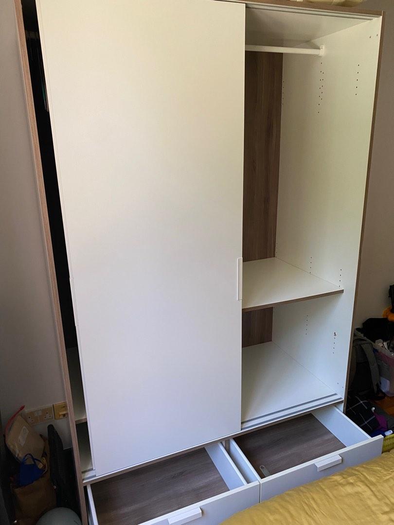 Sliding door stand alone wardrobe, Furniture & Home Living, Furniture