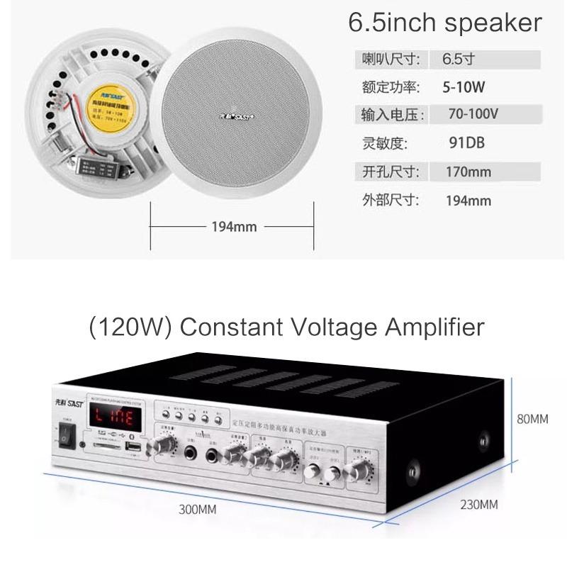 Small public address system commercial class power amplifier 70V110V constant voltage out