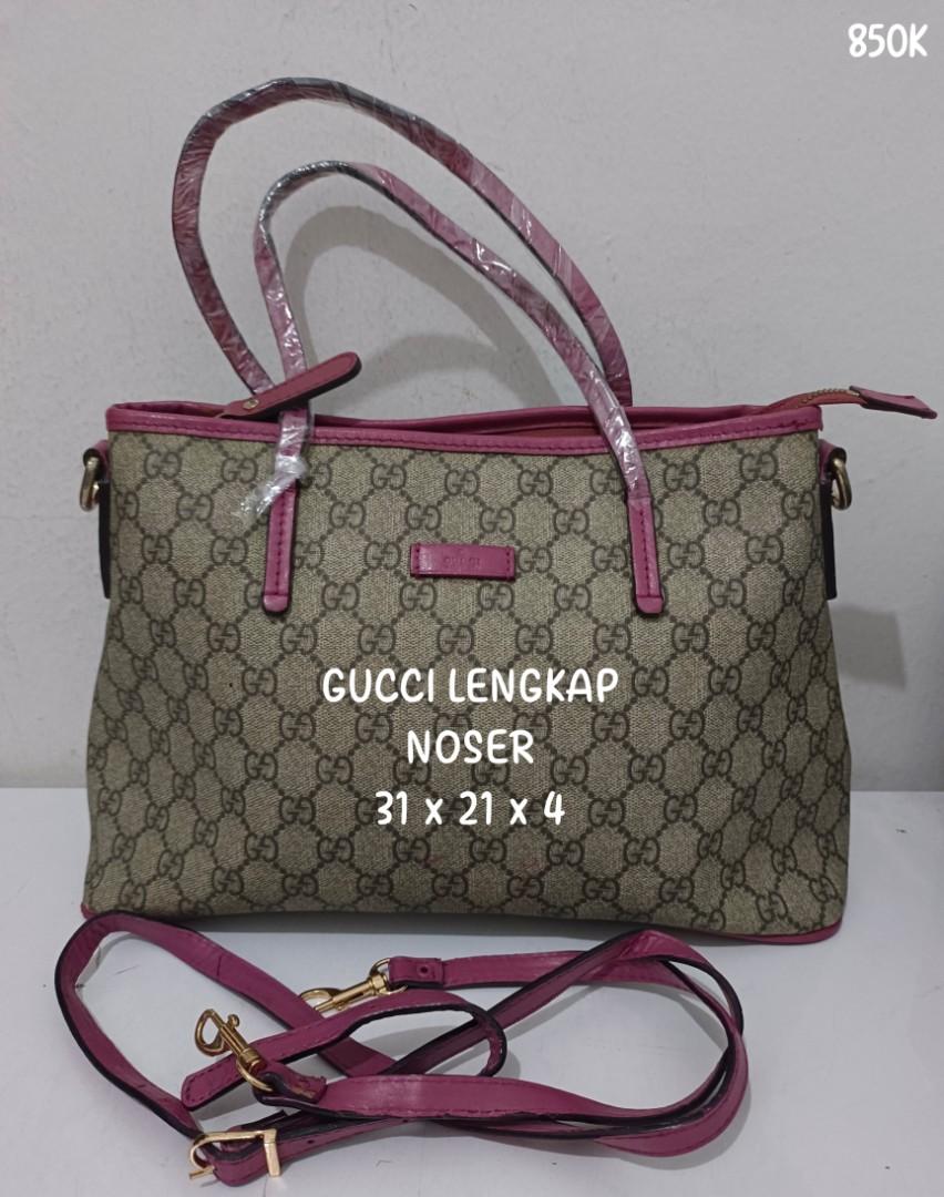 guci sling bag with noser - 350 rb (SOLD) material : leather mix canvas  Detail on tokped : nicha store #taskerja #taschanel #taspreloved…