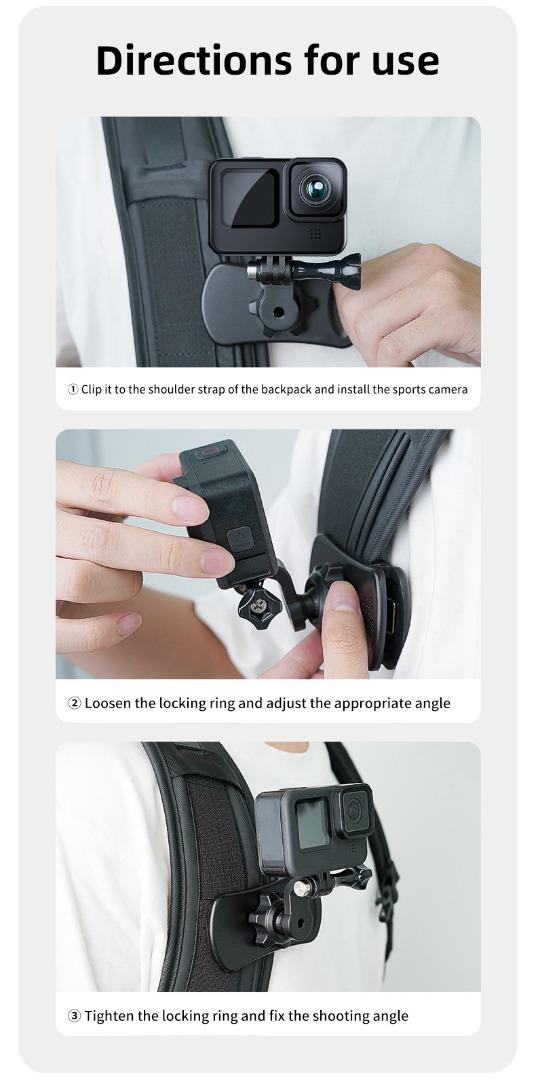 TELESIN Improved Arm Mount Strap Wristband Hand Mount Compatible with GoPro Hero 13 12 11 10 9 8 7 6 5 insta360 X3 X4 ONE X2 DJI Osmo Action 5 Pro 4 3 Action Camera (360 Degree Rotation