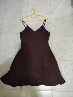 Topazette Burgundy Dinner Dress