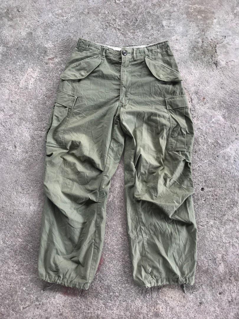Vintage 70s M65 Field Military Fatigue Cargo Pants, Men's Fashion