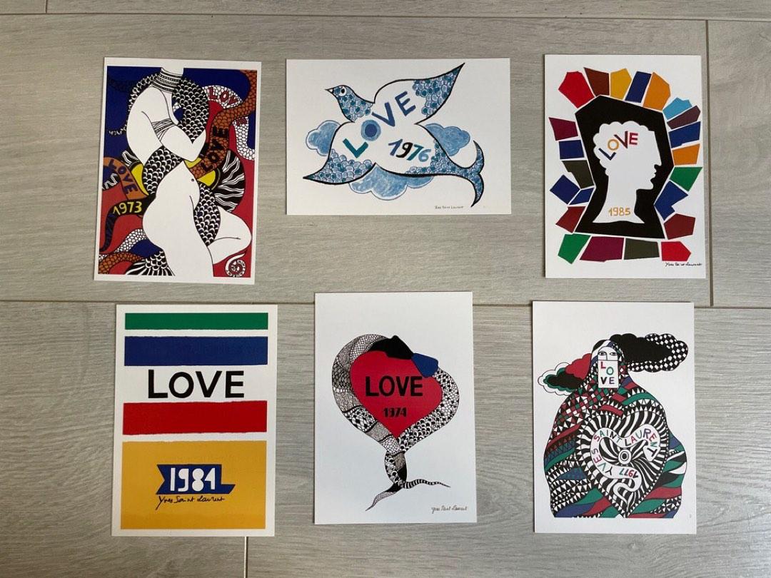 Love Cards Yves Saint Laurent Love 1982 Yves Saint Laurent