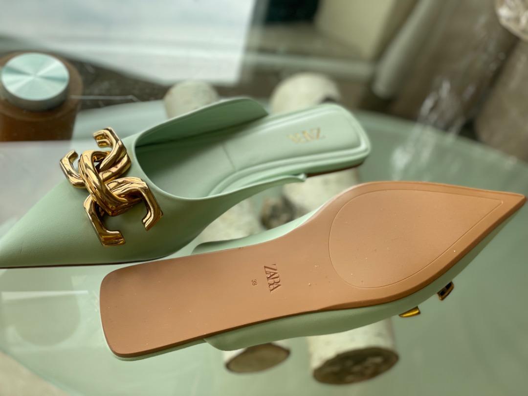 minimal flat sandals zara