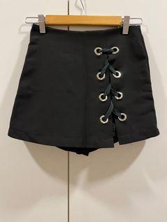 Zara Inspired Black High Waist Skort