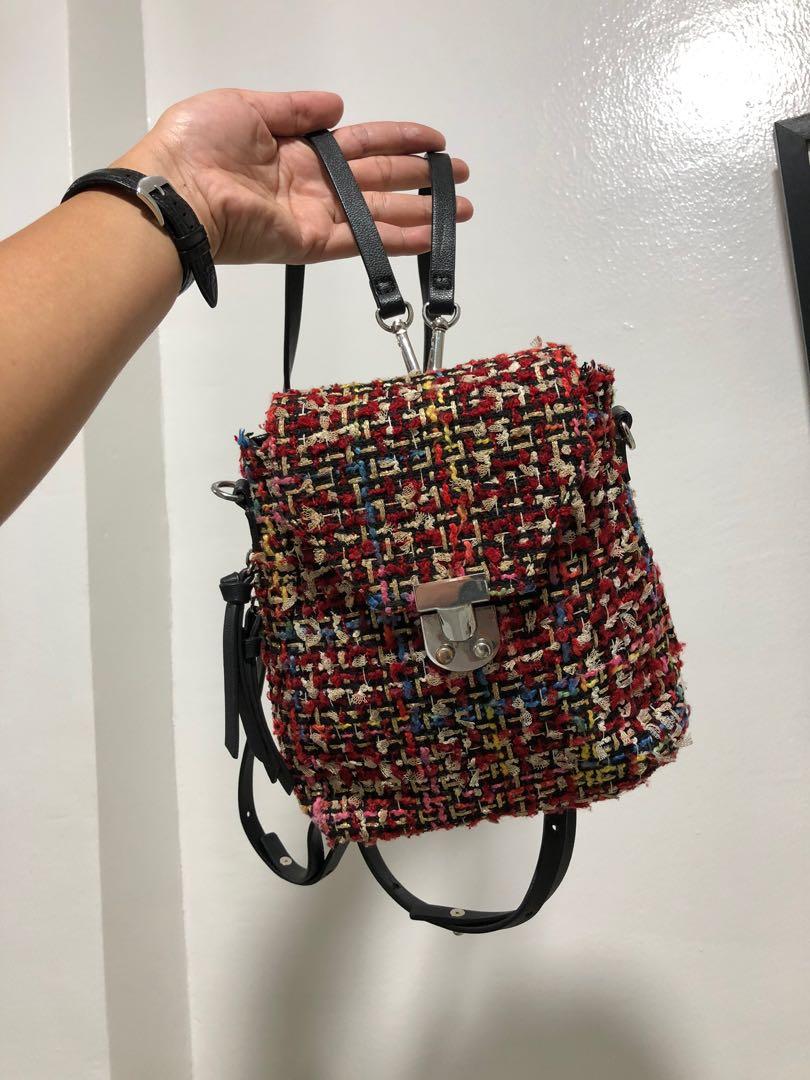 Sac tweed zara sale