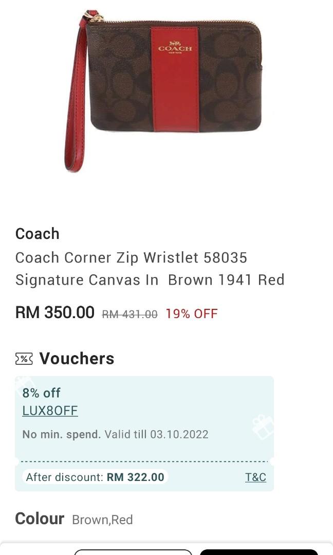 How to tell if coach wristlet is outlet real