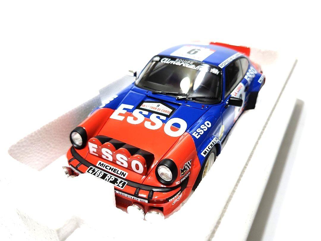 Ensemble Rallye Otto Models 1/18 - Porsche 911 SC Gr.4 + Citroën Support Et Remorque OT374