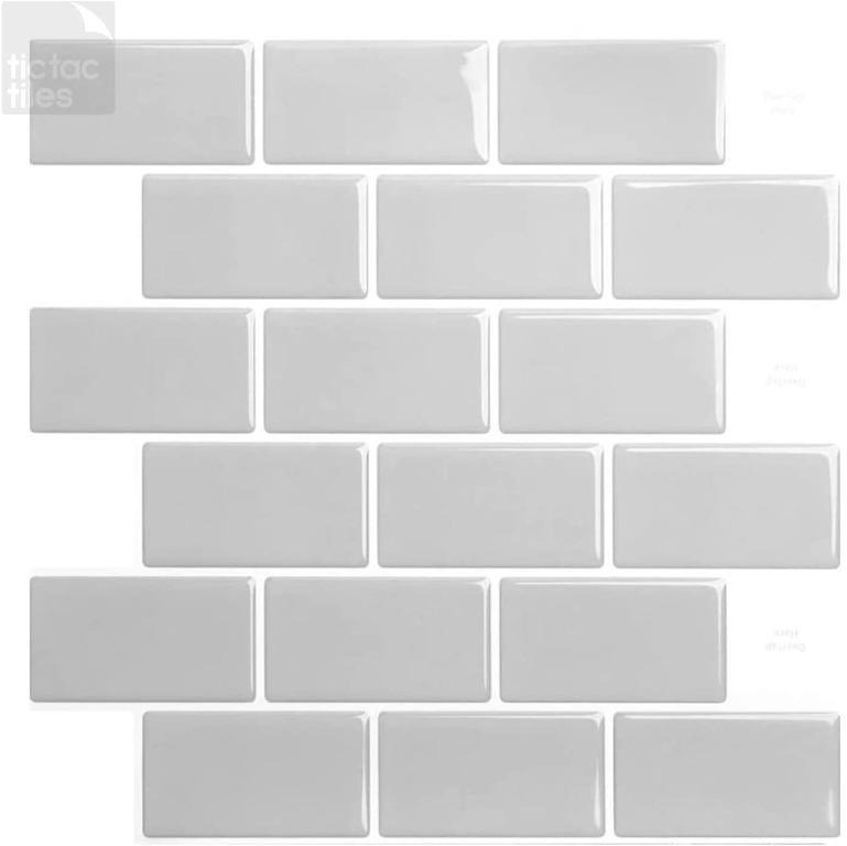 (287) Tiles 7Sheets 30cm x 30cm Peel and Stick 3D Self Adhesive Wall