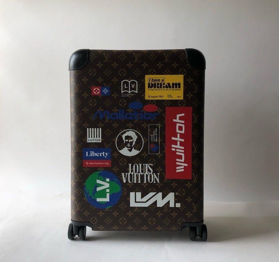 Auth New LOUIS VUITTON Neverfull MM World Tour Stickers w Receipt