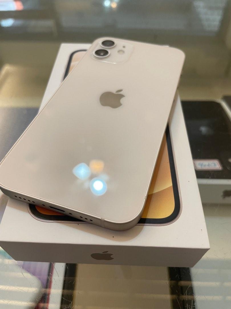 9.8新iphone 12 64白 盒序一樣 功能正常 無拆修過 電量佳（85%）=12500 配件：線 說明書 螢幕：6.1