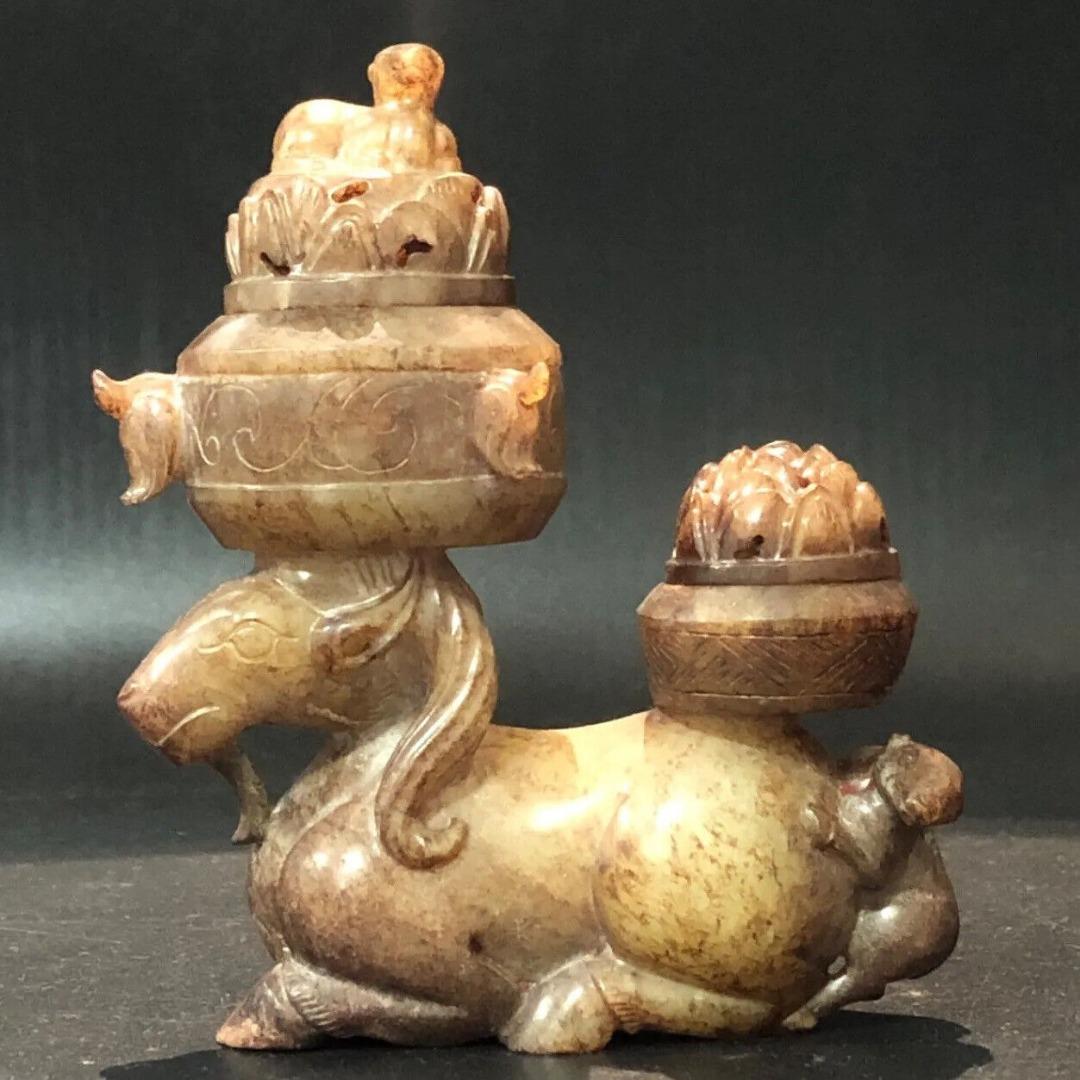 回收中国古董文物收藏品和田玉雕刻羊凤龙香炉香薰护身符, 興趣及遊戲