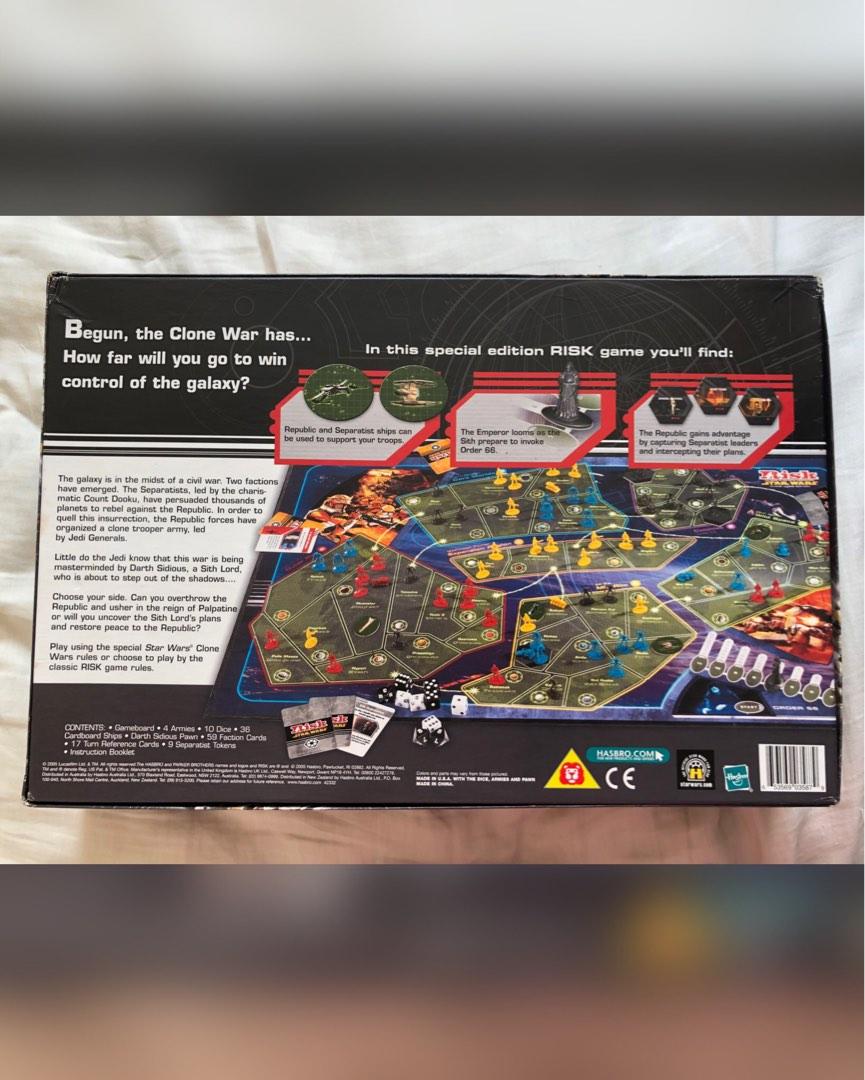 [100% new 全新正版] 星球大戰戰國風雲 Risk- Star Wars Clone Wars Edition, 興趣及遊戲, 玩具 ...