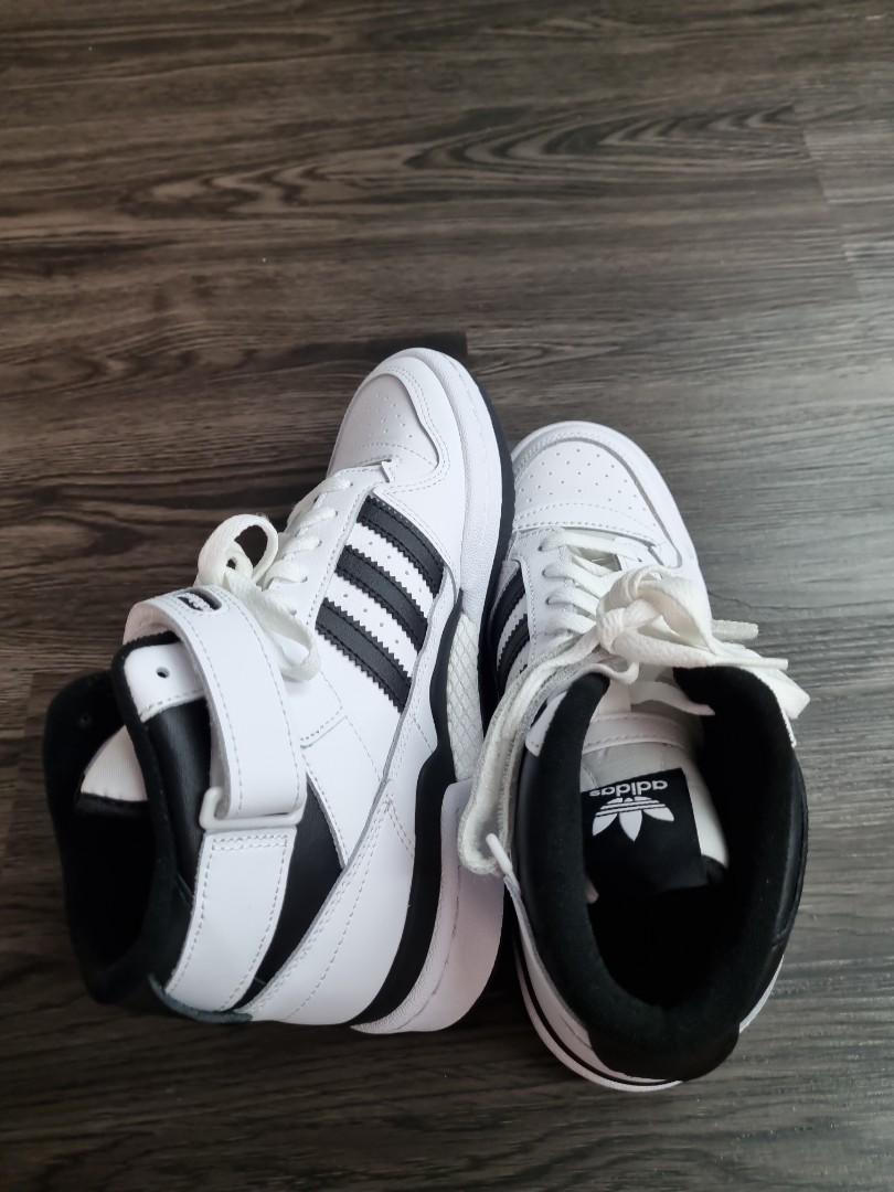 Adidas forum mid shoes, Women's Fashion, Footwear, Sneakers on Carousell