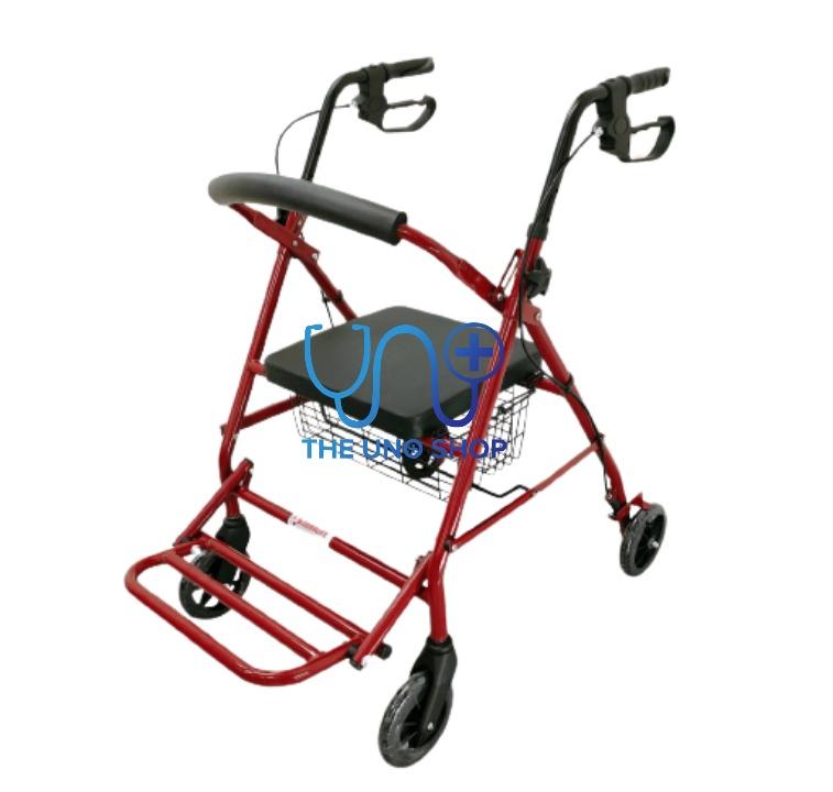 Adult Walker Rollator Red (Category: Medical Supplies & Tools) located in Manila. Submitted by theunoshop (Listing ID 1187915521, Image 1). Description: with Foot Rest with Basket Color: Red Double Brake.