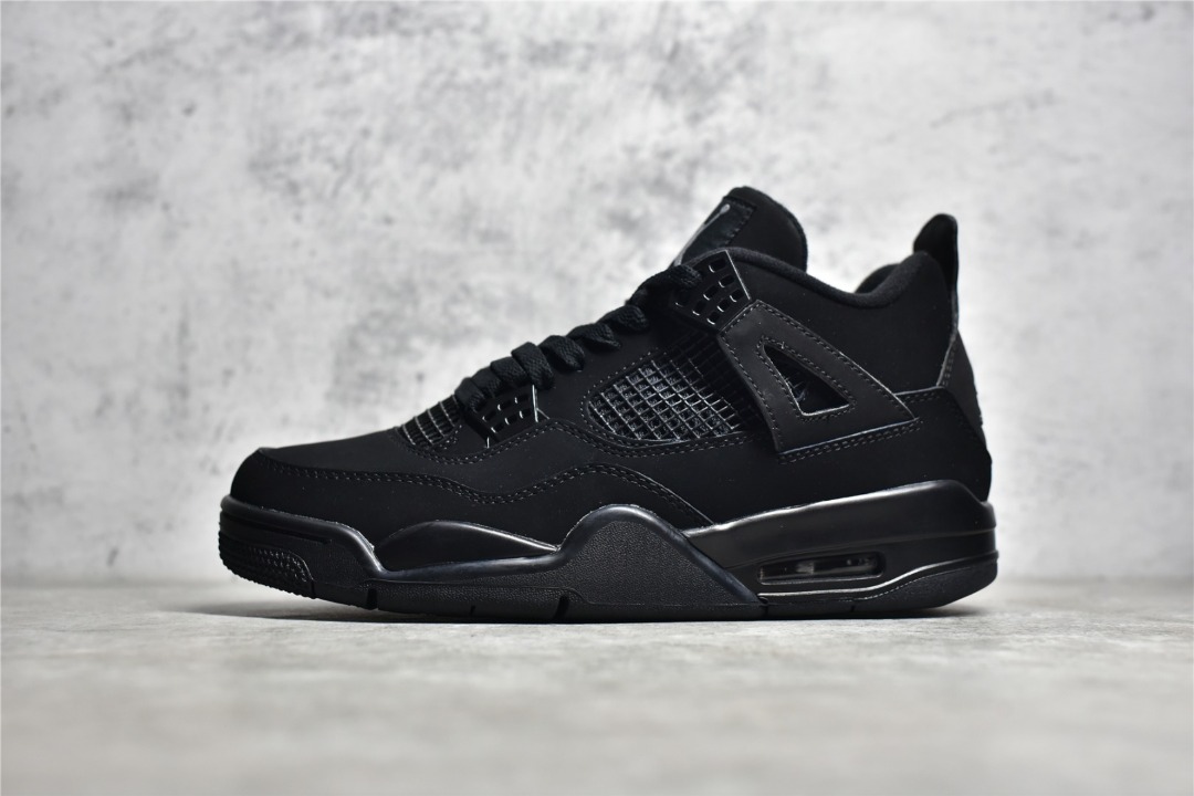 Air Jordan 4 Black Cat triple black shoes Men s Fashion Footwear
