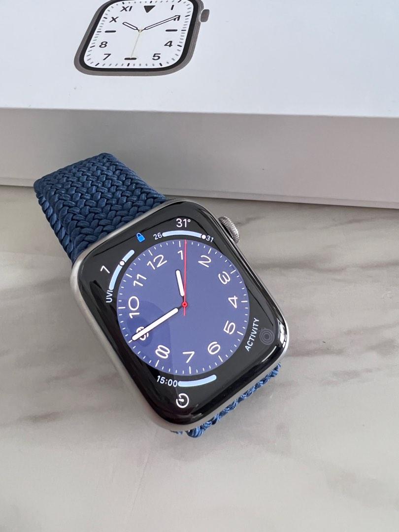 iwatch 7 GPS+Cellular, 45mm Titanium, under warranty , Mobile Phones