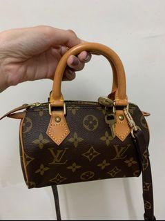 What Goes Around Comes Around Louis Vuitton White Multi Ab Minihl Speedy No  Strap